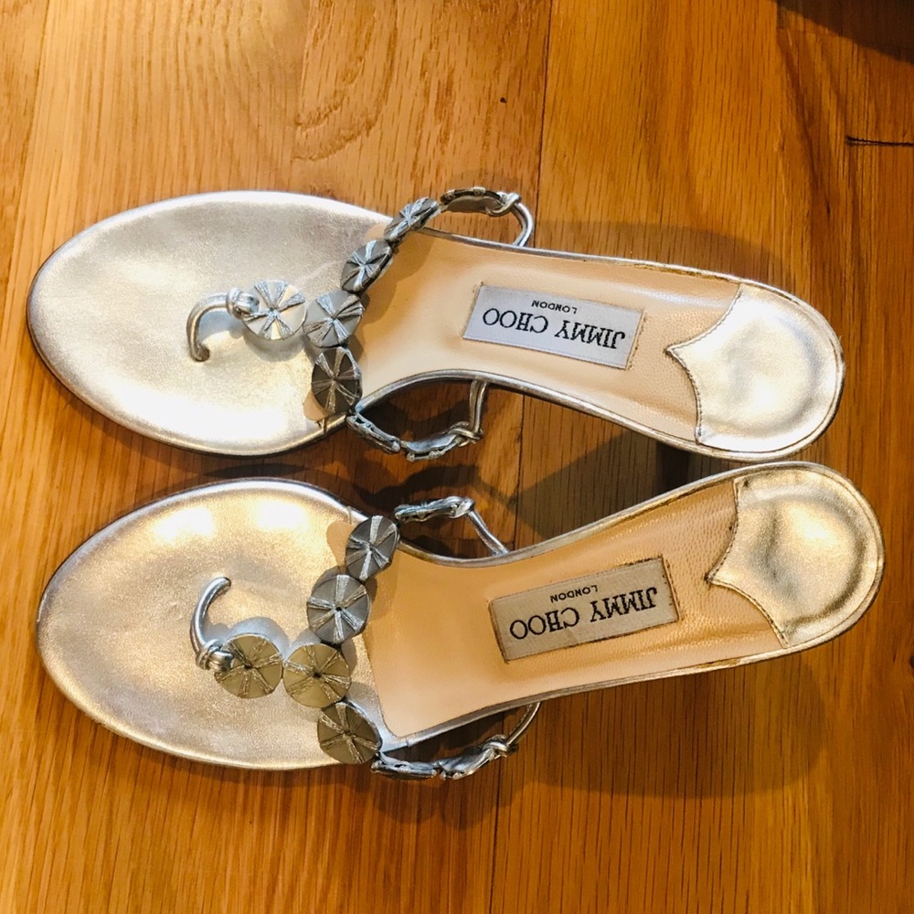 Jimmy Choo Heeled Sandals Sz 8 Made in Italy